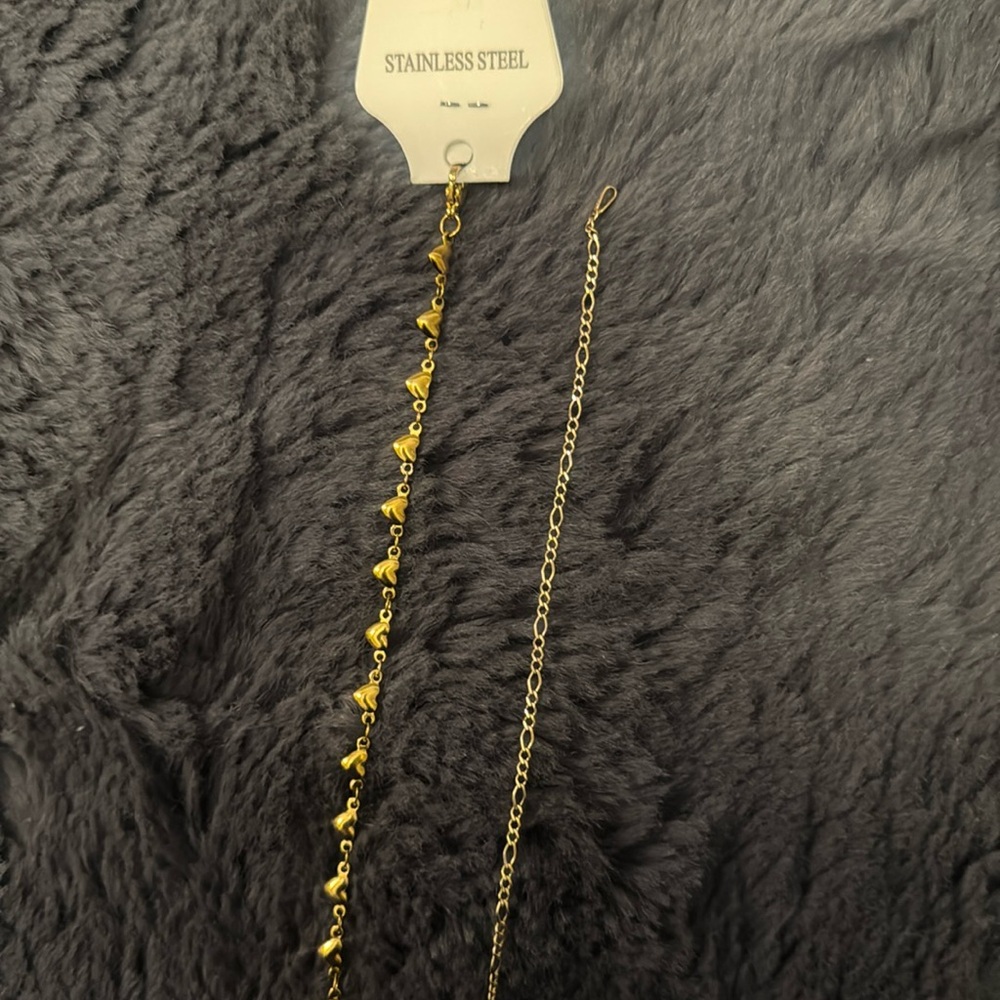Stainless Steel Gold Anklets